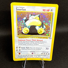 Vintage Holo Rare Snorlax Pokemon TCG Jungle 11/64 90 HP English 1999 picture