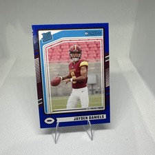 2024 Panini Donruss - Rated Rookie Jayden Daniels #389 Blue Press Proof (RC) picture