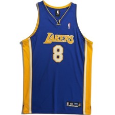 Vintage 2004 Reebok Authentic Kobe Bryant #8 Lakers Purple/Blue Jersey Size 48 picture