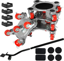 【Upgrade Large】Furniture Dolly & Furniture Rollers Mover with 5 Wheels, Carbon S picture