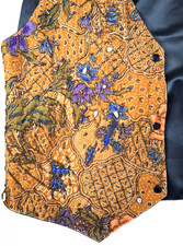 Ana Mori Womens One-Size-Fits-All Beaded Batik Vest Indonesia Y2K Boho Fairycore picture