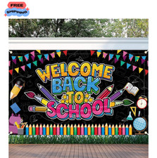 Welcome Back to School Banner, Multicolored, 72 X 43 Inch, Back to School Decora picture