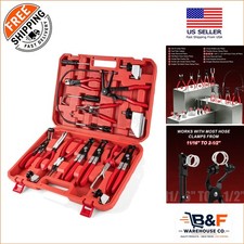 Complete 16-Piece Hose Clamp Removal Kit with Storage Case for Easy Transport picture