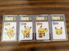Pikachu Graded Pristine 10 Lot 1st 2nd 3rd 4th Place Taruka Tournament picture