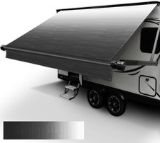 RV Awning Fabric Replacement, 19.5oz Heavy Duty Camper Awning 15'2'' Fabric Pull picture