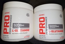 2 Pack GNC Pro Performance L-Glutamine 5000mg 45 Servings Unflavored picture