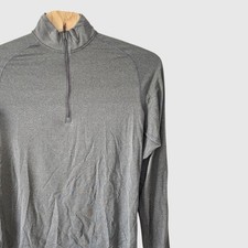 Lululemon Mens Metal Vent Tech Half Zip Heathered Grey XL Pullover Athleisure picture