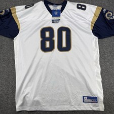 Isaac Bruce Rams Reebok On Field Authentic Jersey Size 58 White New With Tags picture