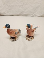 Vintage Ceramic Duck Salt & Pepper Shakers Thriftco Ceramics Japan picture