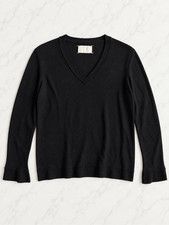 Martin Maison Margiela 100% Wool Flare Sleeve Sweater Size Large Black Italy picture