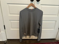 Tracksmith Women's Harrier Merino Long Sleeve Shirt Grey Large picture
