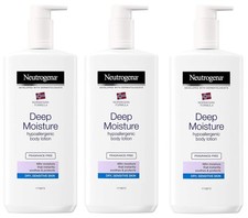 Neutrogena DEEP MOISTURE Hypoallergenic Body Lotion 13.5 fl oz NEW-(3 PACK) New picture