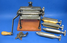 Antique 1906/1920 Pat. Vitantonio Pasta Machine with 2 Rollers and 3 Cutters picture