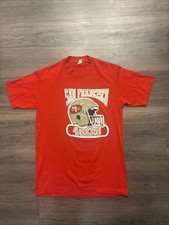Vintage San Francisco 49ers Signal Sports T Shirt Size Large Red 18x28 picture