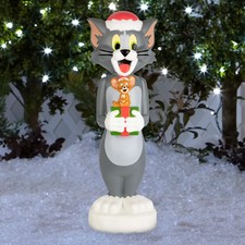 2026 Outdoor Inside Tom And Jerry Christmas Holiday Blow Mold Brand New 32” picture