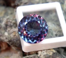 9.05 CT Russian Natural Alexandrite Color Change Round Cut Certified Gemstone picture