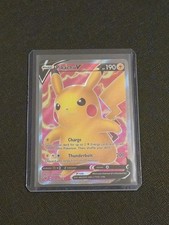 Pikachu V Full Art Ultra Rare Holo 170/185 Vivid Voltage 190 HP English 2020 picture