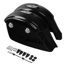Hard Saddle Bag &Electronic Latch For Indian Roadmaster Chieftain Classic Black picture