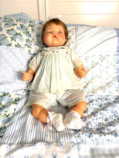 Ideal Thumbelina Baby Doll 1960s Original Vint. Ott 19 “Wooden Knob Works Great picture