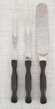VINTAGE CUTCO 3pc Spatula Spreader / Carving Fork Set 1026, 1027, 1028 USA Made picture