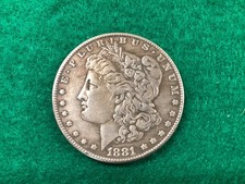 1881-S MORGAN SILVER DOLLAR $1 SAN FRANCISCO BUSINESS STRIKE 0.900 SILVER, NICE picture