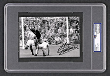 Signed Just Fontaine Photo World Cup Goal Record 1958 WC France Auto Rare PSA picture