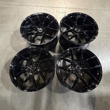 Used 20x9/20x10.5 Vors TR88 Custom 5x120 35/38 73.1 Gloss Black Wheels set-4 picture