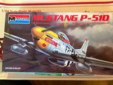 Monogram Mustang P-51D 1:48 Plastic Airplane Kit Silver Unassembled picture