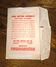 Gretsch Your Gretsch Guarantee Advertising Paper Insert Beige/Red Musical Instr picture