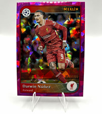 Topps 2022-23 Merlin UCL Darwin Núñez Liverpool FC #118 Pink Cracked Ice /199 picture