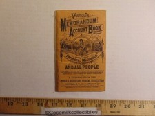 Vintage 1886-87 Pierce's Memorandum & Account Book Farmers Mechanics Buffalo NY picture