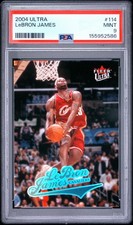 2004 Ultra #114 LeBron James 2ND YEAR Iconic Dunk PSA 9 MINT Brand New Cert/Slab picture