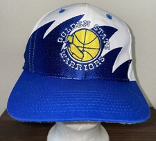 Vintage 90's Authentic Golden State Warriors Snapback Hat Shark Tooth Logo 7  picture