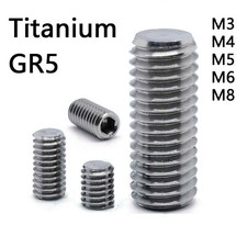 Titanium GR5 Hex Socket Set Screws Flat Point Grub Screws DIN913 M3 M4 M5 M6 M8 picture