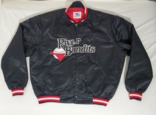 VTG RARE QUAD CITY RIVER BANDITS STARTER SATIN JACKET Size XXL 80s 90s MiLB MLB picture