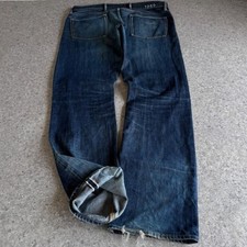 Gap 1969 Japanese Selvedge Denim Skinny Jeans Blue 36x34 Repaired Archive picture