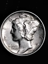 1944 S Mercury Dime Error 