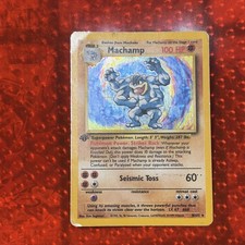 Pokémon TCG Machamp Base Set 8/102 Holo Unlimited Holo Rare picture