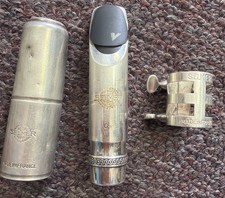 Selmer Paris C**Alto Saxophone Metal Mouthpiece w/ Ligature Silver Plated, picture