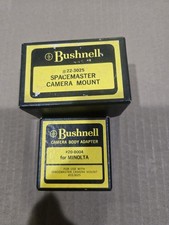 Bushnell Spacemaster Camera Mount & Minolta Body Adapter #22-3025 #20-0004 Boxed picture