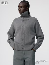 Uniqlo U Lambswool Stand Collar Cardigan picture