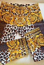 Versace Tribute Wild Baroque SS 2019 Women's Jeans Sz 36 Italy Excellent Cond picture