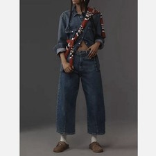 Anthropologie Pilcro The Kenna Heritage Barrel Jeans, Size 25 picture