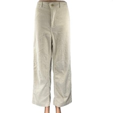 Everlane Cream White Corduroy Wide Leg High Waisted Baggy Trousers Dress Pants 8 picture