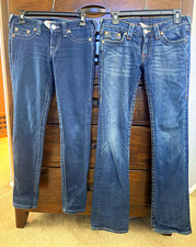 Lot of 4 Multicolor Size 27/28 size 3/4. True Religion, Empyre, forever 21 picture