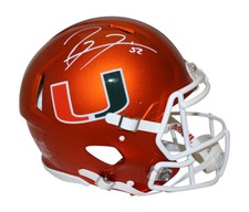 Ray Lewis Signed Miami Hurricanes Authentic Flash Speed Helmet Beckett 36225 picture