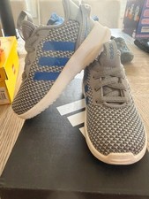 Adidas toddler gray / blue stripe picture