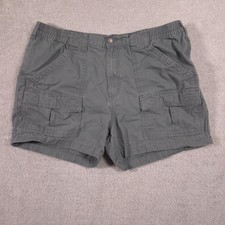 RedHead Cargo Shorts Mens 40 Green Cotton Elastic Waist Utility Pockets 5 Inseam picture