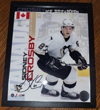 Sidney Crosby Ice Breakers 8x10 Rookie Photo File Penguins Framed Auto (No COA) picture