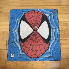 Vintage 1993 Marvel Spider-Man Comic Bandaroos Bandana - 21.5 X 21.5 picture